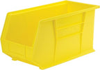 Akro-Mils 30265 AkroBins Plastic Storage Bins, Space-Saving Stackable Bins for Garage, Pantry, Craft Organization, 18-" x 8.25-" x 9-", Yellow, 6-Pack - color: Yellow