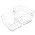 BINO | Plastic Organizer Bins, Large - 4 Pack | The SOHO Collection | Multi-Use | Pantry & Freezer Organizer Bins | Plastic Storage Containers for Home & Kitchen Org - size: Large
