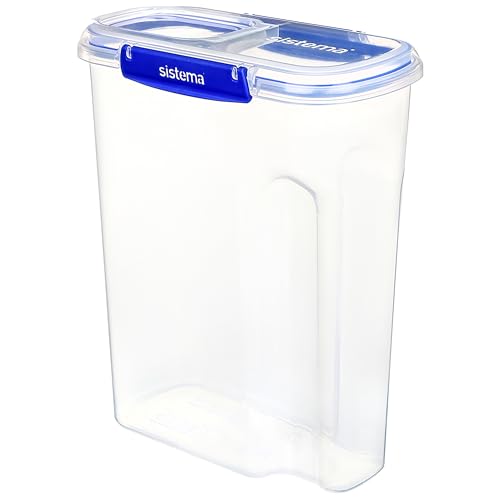 Sistema KLIP IT+ 4.2L Cereal Storage Container, Stackable & Airtight Food Pantry Storage, Dishwasher, Freezer, & Microwave-Safe, BPA-Free - size: 4.2L