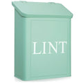 Calindiana Modern Farmhouse Metal Lint Bin for Laundry Room, Mint, 10L - color: MINT