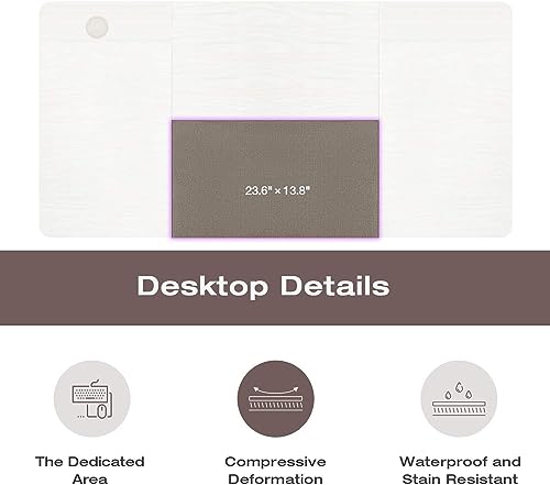 Homall Height Adjustable Electric Standing Desk, 55 x 28 Inches Stand Up Desk, Sit Stand Home Office Desk Computer Workstation with T-Shaped Metal Bracket (White) - color: White, size: 56 Inch