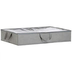 Amazon Basics Under Bed Storage Bags for Clothes, Blankets and Linens, Foldable Fabric Containers with Clear Window and Handles, 30.2" x 20" x 5.7", Gray, 2-Pack - size: 30.2" x 20" x 5.7", style: Flat Loop Handles Underbed - 2 Pack