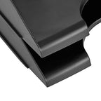 Amazon Basics Rectangular Stackable Office Letter Tray, Desk Organizer for Paper and Document Storage, Black, 12-Pack - style: letter tray (Pack of 12)