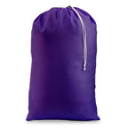 Nylon Laundry Bag - Locking Drawstring Closure and Machine Washable. These Bags will Fit a Laundry Basket or Hamper and Strong Enough to Carry up to Three Loads of Clothes. (Purple) - color: Purple, size: 22" x 32"