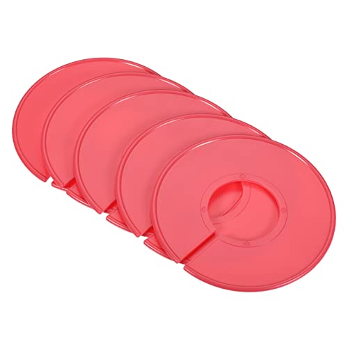 PATIKIL Clothes Dividers 20 Pack Blank Clothing Rack Size Sorting Reusable Wardrobe Round Hanger Separator, Red - color: Red