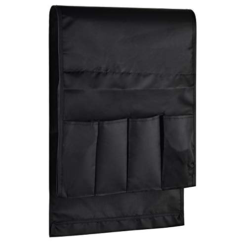 CM Sofa Armrest Organizer Couch Arm Chair Caddy Sofa Covers Remote Control Holder Magazine Notebook Storage Bag with 5 Pockets for Home Office Recliners Storage