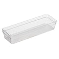 Oggi Clear Drawer Organizer - 3" X 9.5" - Ideal for Organizing Kitchen Drawers, Office, Desk, Silverware, Kitchen Utensils, Cosmetics and Bathrooms - size: 3" by 9"