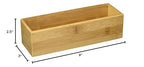 Lipper International 8381 Bamboo Wood Stacking Drawer Organizer Box, 9" x 3" (Pack of 12) - size: Extra Small, 9" x 3" (Pack of 12)
