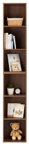 Whitmor 3 Cube Bookcase Storage Organizer, 3 Tier Stackable MDF Bookshelf, Open Storage Display Bookshelf, Storage Cabinet for Living Room, Bedroom, Home, Office, 12.2" L x 11.7" W x 35.6" H, Walnut - color: Walnut, size: 3 Cube, 12.7"L x 11.7"W x 35.5"H