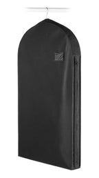 Whitmor Deluxe Zippered Suit Bag, Black - color: Suit Bag Black