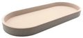 Happitasa Premium 12” x 5” Silicone Vanity Tray | Sink and Surface Organizer with Sturdy Non-Slip Base | Heat Safe, Dishwasher Safe (Sand Dollar) - color: Sand Dollar