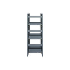Casual Home 3-Shelf Folding Bookcase, 14" Wide, Slate Gray - color: Slate Gray