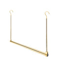 Adjustable Hanging Closet Rod, Extender Hanging Rod, Closet Hanging Organizer, Heavy Duty Closet Bar, Hanging Rod (Gold, 1 Pack) - color: Gold, size: 1 Pack