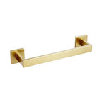 KOKOSIRI 12 Inch Hand Towel Holder Bath Towel Bar Kitchen Dish Cloths Hanger Stainless Steel Wall Mount, Brushed Gold, B4003BG-L12 - color: Brushed Gold, size: 12-Inch