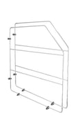Rev-A-Shelf 18" Baking Sheet Shelf Organizer for Wall and Base Kitchen Cabinets, Divider Pan Rack Storage Wires for Cupboards, Chrome, 597-12CR-2-1 - size: 2 Pack, 18 inches