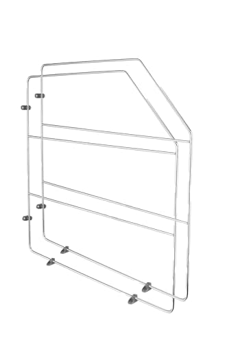 Rev-A-Shelf 18" Baking Sheet Shelf Organizer for Wall and Base Kitchen Cabinets, Divider Pan Rack Storage Wires for Cupboards, Chrome, 597-12CR-2-1 - size: 2 Pack, 18 inches