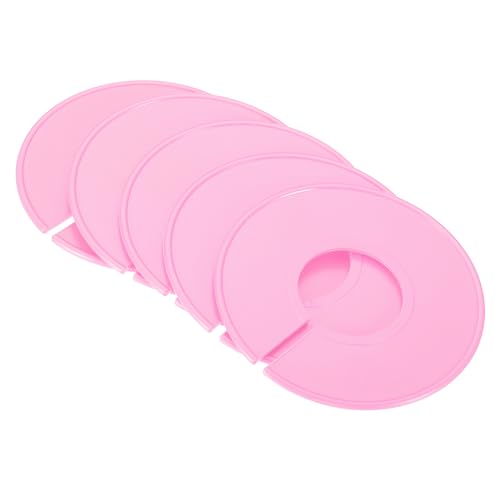 PATIKIL Clothes Dividers, 12 Pack Closet Clothing Rack Size Dividers Blank Labels Sorting Round Separator for Closet, Pink - color: Pink