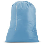 Nylon XL Laundry Bag - Locking Drawstring Closure, Machine Washable, These Large Bags Will Fit a Laundry Basket and Strong Enough to Carry up to Two Loads of Clothes (Light Blue | 22" x 32") - color: Light Blue, size: 22" x 32"