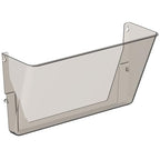 Gawerk Clear Acrylic Single Pocket, Plastic Hanging Wall Mount File Holder for Office Home (Gray, 1 Pack) - color: Gray, size: 1 Pack