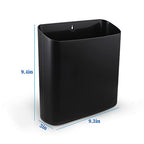 Picowe Magnetic Laundry Storage, Large Lint Holder Bin for Laundry Room, Space-Saving Trash Container Hanging on Dryer, Washer or Wall Mount Trash Bin (Black) - size: L - Black