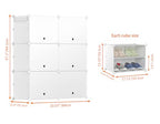 HOMIDEC Shoe Rack, 6 Tier Shoe Storage Cabinet 24 Pair Plastic Shoe Shelves Organizer for Closet Hallway Bedroom Entryway - color: White, style: 2 by 6