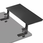 VIVO Clamp-on 22 inch Desk Extension Shelf for Gaming PC, Ergonomic Computer Monitor and Laptop Riser, Printer Stand, Versatile with Freestanding Feet Included, Desktop Organizer, DESK-SHELF22B - size: 22"