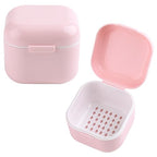 SUTOKAKA 1Pc Plastic Nail Tool Sterilizer Box Nail Drill Bits Cleaning Box Polishing Tools Soaking Tray Manicure Pedicure Storage Container Case - Pink (Pink, 3.15“x3.15“x2.75“) - color: Pink