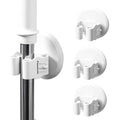 Anti-Slip Broom Holder, Damage-Free Wall Mount Organizer, No Drilling Space-Saving Storage Rack for Mops, Brooms, Umbrellas and Tools