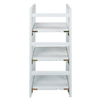 Casual Home 3-Shelf Folding Bookcase, 14" Wide, White - color: White