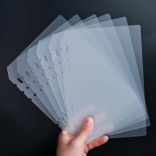 6 Sheets Press on Nail Organizer Book Insert Pages Medium Acrylic Nails Storage Box Insert Page Matte Packaging with Glue Strips Art Salon Supplies A5 Size - color: A5-6 Pages
