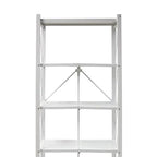 Origami 6-Tier Metal Storage Shelves with Durable Steel Frame and Easy Assembly for Home, Kitchen, and Garage Shelving, White