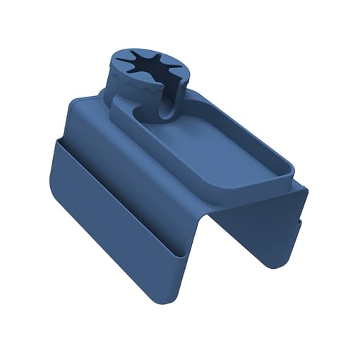 Couch with Cup Holders Silicone Sofa Armrest Organizer for 6-14" Arms Anti-spill Armchair with Detachable Side Pocket for Remote & Tablet - color: Blue