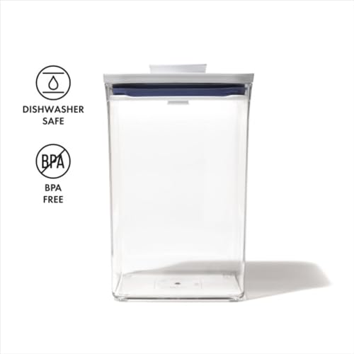 OXO Good Grips POP Container - 4.4 Qt/4.2 L, Airtight Food Storage Containers - color: White, size: 4.4 Qt