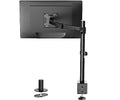 WALI Single Monitor Mount, Single Monitor Arm Desk Mount,Desk Monitors Stand, Holds Screen Up to 32inch, 22lbs, Adjustable Mount with C-CLAMP Designed for Home Office Application(M001), Black - size: Single, style: C-Clamp