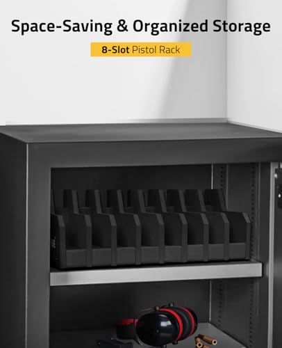 CVLIFE Foam Pistol Rack for Gun Safe Shelf Pistol Holder Gun Safe Cabinet Accessories Handgun Rack Pistol Stand for Storage - size: 8 Slots