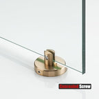JQK Bathroom Glass Shelf, Tempered Glass Shower Storage 8 by 5 inches, 304 Stainless Steel Champagne Bronze Wall Mount, TGS101L8-CB - color: Champagne Bronze, size: 8 Inch (1 Pack)