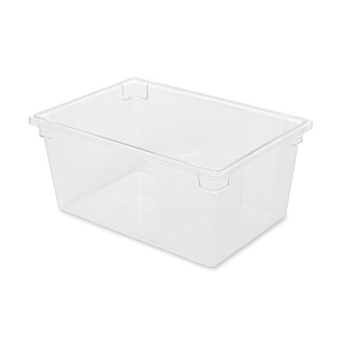 Rubbermaid Commercial Products Polycarbonate Food Storage Box/Tote, 16.5 Gallon, Clear, for Restaurant/Kitchen/Cafeteria - color: Clear, size: 16.5 Gal, style: Container
