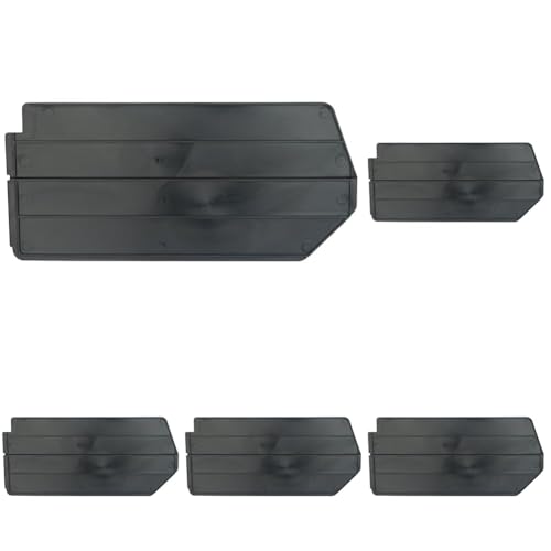 Akro-Mils 40260 Plastic Length Dividers for AkroBins Stackable Storage Bins Model 30260, Custom Storage Inserts for Tools, Crafts & Supplies, Black (Pack of 30) - color: Black, size: 30-Pack | Fits 30260