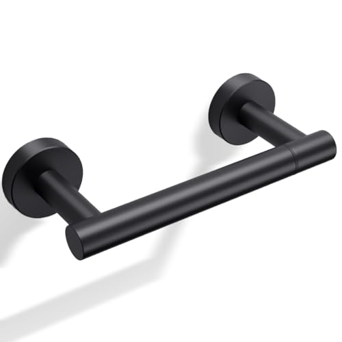 Day Moon™ - Toilet Paper Holder - Modern Roll Holder for Bathroom - 1 Pack - Wall Mount - Classic, Black - color: Matte Black, size: Classic 1 Pack