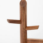 Wooden Key Holder with Tray, Tree Shaped Key Stand & Key Tray for Entryway Table, Rustic Home Organizer for Keys Jewelry