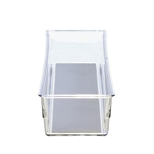 Glad Drawer Organizer Bin, 15x3 - Heavy Duty Clear Plastic Storage Tray for Junk Drawers, Kitchen Utensils, Bathroom Vanity, and Organizing Pantry - BPA Free, Food Safe, Non Slip - size: 15x3