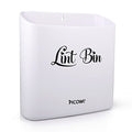 Picowe Magnetic Laundry Storage, Large Lint Holder Bin for Laundry Room, Space-Saving Trash Container Hanging on Dryer, Washer or Wall Mount (Gray White) - size: L Design - White