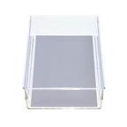 Glad Drawer Organizer Bin, 15x6 - Heavy Duty Clear Plastic Storage Tray for Junk Drawers, Kitchen Utensils, Bathroom Vanity, and Organizing Pantry - BPA Free, Food Safe, Non Slip - size: 15x6