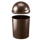 Umbra 1.25 Gallon Mini Waste Can with Removable Swing-Top Lid - Small Garbage Bin for Kitchen, Bathroom, Bedroom, Office - Compact Trash Can Fit Under Tables & Counters - Bronze - color: Bronze