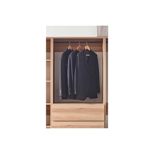 Maykoosh Closet System Organizer - Customizable Walk-in Wardrobe Storage Oak/Model EDB 3 Closet - color: Oak, size: Model EDB 3 Closet
