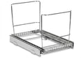 HOLDN’ STORAGE Pull-Out Cabinet Trash Can Organizer, Fits 9 Gal/35 Qt Bins, Heavy-Duty Chrome Frame, Soft-Close Slide, Adaptable Mounting Options, Fits 12”+ Cabinet Opening, Bin Not Included