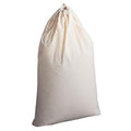 Household Essentials Cotton Laundry Bag, Large, 100% Cotton, Drawstring Top with Cord Lock, Machine Washable, 3 to 4 Load Capacity, Versatile and Compact, Breathable, Foldable, Natural - style: Beige