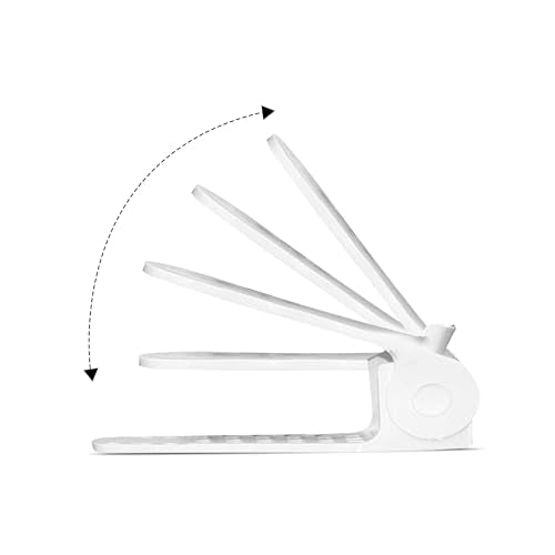 Shoepal Shoe Slots Organizer – Adjustable Shoe Rack Stacker & Storage Space Saver | Double Deck Shoe Holder for Closet, Sneakers & Heels | White – Pack of 4 - color: White, size: 4