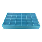 Paylak Storage Box 24 Compartment Organizer Tray Compact Small Items See Thru Slide Lid
