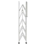 Origami 6-Tier Metal Storage Shelves with Durable Steel Frame and Easy Assembly for Home, Kitchen, and Garage Shelving, White